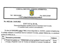 USRPLUS Crevedia : Subiecte extrem de interesante pe ordinea de zi suplimentară a ședinței de azi ( Joi 31 Martie)