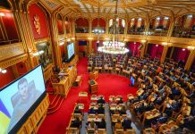 Roxana Iordache : Zelenski s-a adresat Parlamentului Norvegiei și a fost îndelung aplaudat, cu o admirație afecțuoasă