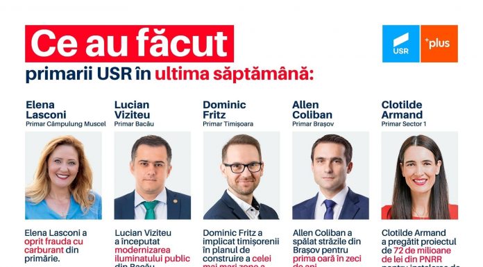 Ce au făcut primarii USR în ultima săptămână?