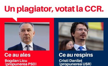 USR PLUS Dâmbovița „Aveau de ales între un judecător cu studii solide și experiență și un plagiator mincinos. Au ales plagiatorul”