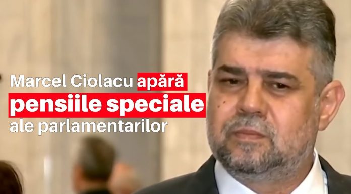 Marcel Ciolacu apără pensiile speciale