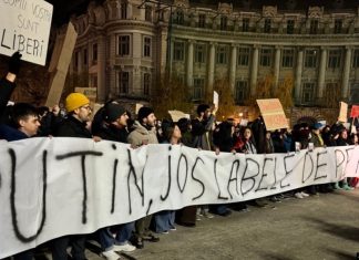 A patra zi de manifestații împotriva ideilor promovate de Călin Georgescu. „Putin, jos labele de pe România!”