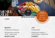 Restaurant La Iulian. LIVRARE GRATUITĂ LA RÂU-ALB, BARBULEȚ, PIETRARI, MANGA, IZVOARE, VOINESTI