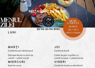 Restaurant La Iulian. LIVRARE GRATUITĂ LA RÂU-ALB, BARBULEȚ, PIETRARI, MANGA, IZVOARE, VOINESTI