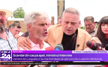 „Apa e de la Dumnezeu!” Soluțiile autorităților după ce agricultorii de la Lungulețu au irigat din râu. Poliția infirmă încătușarea unui fermier