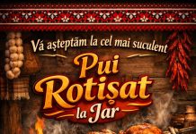 Restaurant La Iulian de la Râu Alb / Bărbulețu : Vino mâine să te bucuri de: Pui rotisat fraged și savuros