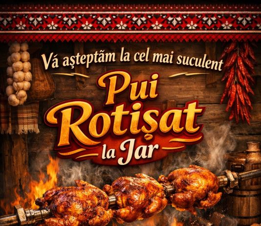 Restaurant La Iulian de la Râu Alb / Bărbulețu : Vino mâine să te bucuri de: Pui rotisat fraged și savuros